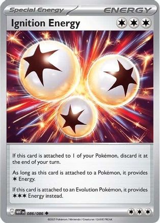 Ignition Energy 086  - Reverse Holofoil SV White Flare - Uncommon