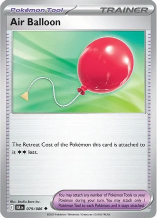 Air Balloon 079  - Reverse Holofoil SV Black Bolt - Uncommon
