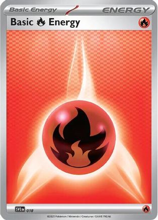 Basic Fire Energy 018  SVE Scarlet & Violet Energies - Common