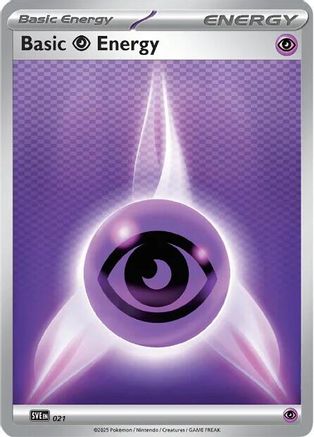 Basic Psychic Energy 021  - Reverse Holofoil SVE Scarlet & Violet Energies - Common