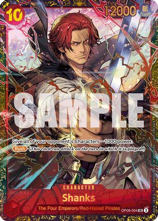 Shanks (Championship 25-26 Offline Regionals Season 2) (OP09-004) - One Piece Promotion Cards Foil