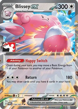 Blissey ex 134/167  - Holofoil Prize Pack Series Cards - Double Rare