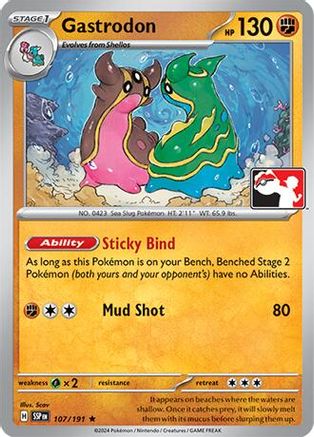 Gastrodon 107  Prize Pack Series Cards - Rare