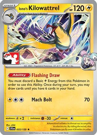 Iono's Kilowattrel 055/159  Prize Pack Series Cards - Rare