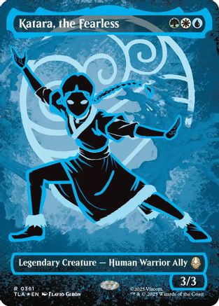 Katara, the Fearless (Borderless Battle Pose) (TLA-361) - Avatar: The Last Airbender Foil