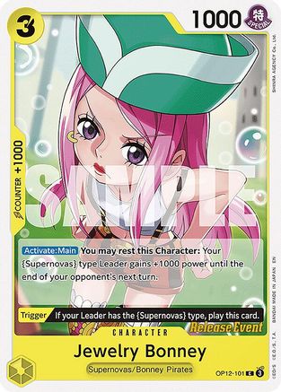 Jewelry Bonney (101) (OP12-101) - Legacy of the Master Release Event Cards