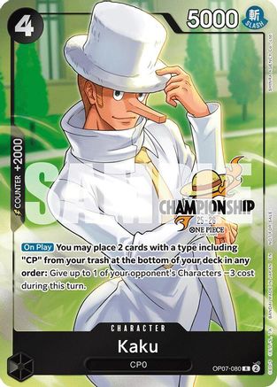 Kaku (CS 25-26 Celebration Pack) (OP07-080) - One Piece Promotion Cards Foil