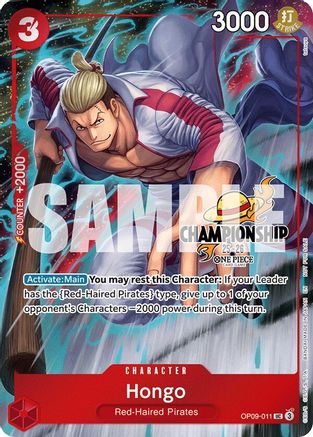 Hongo (CS 25-26 Celebration Pack) (OP09-011) - One Piece Promotion Cards Foil