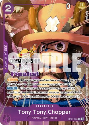 Tony Tony.Chopper (CS 25-26 Finalist Card Set 1) (OP07-066) - One Piece Promotion Cards Foil