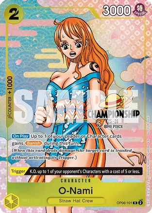 O-Nami (CS 25-26 Event Pack Finalist Ver.) (OP06-101) - One Piece Promotion Cards Foil