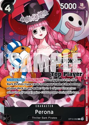 Perona (CS 25-26 Top Player Pack) (OP10-092) - One Piece Promotion Cards Foil