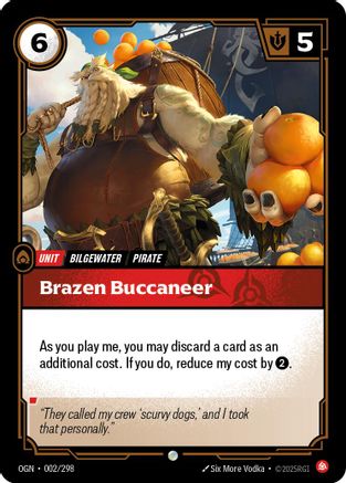 Brazen Buccaneer (002/298) - Origins Foil