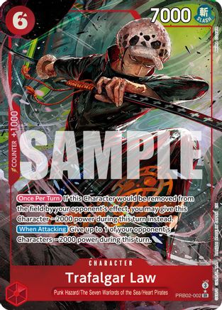 Trafalgar Law - PRB02-002 (Alternate Art) (PRB02-002) - Premium Booster -The Best- Vol. 2 Foil
