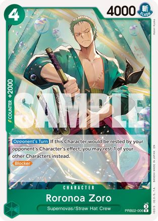 Roronoa Zoro - PRB02-006 (PRB02-006) - Premium Booster -The Best- Vol. 2 Foil
