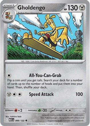 Gholdengo 099  - Reverse Holofoil ME01 Mega Evolution - Uncommon