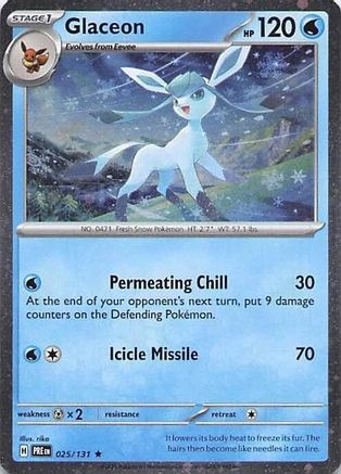 Glaceon 025/131  - Holofoil Miscellaneous Cards & Products - Rare