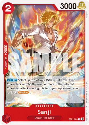 Sanji - ST21-003 (Reprint) (ST21-003) - Premium Booster -The Best- Vol. 2