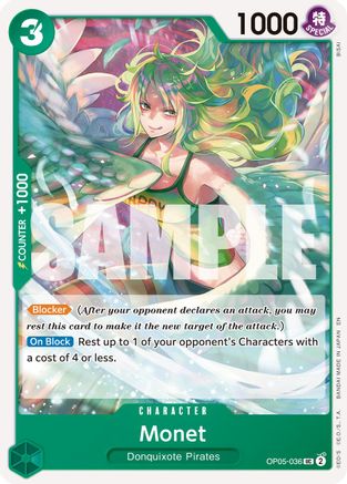 Monet (Reprint) (OP05-036) - Premium Booster -The Best- Vol. 2