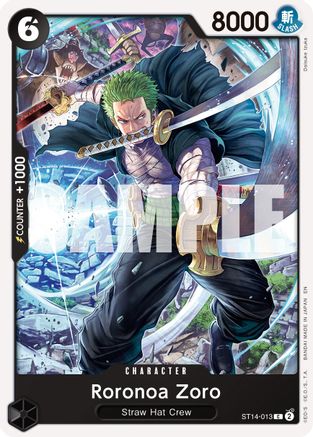 Roronoa Zoro - ST13-013 (Reprint) (ST14-013) - Premium Booster -The Best- Vol. 2