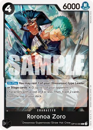 Roronoa Zoro - OP10-095 (Reprint) (OP10-095) - Premium Booster -The Best- Vol. 2 Foil