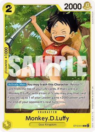 Monkey.D.Luffy - ST13-014 (Reprint) (ST13-014) - Premium Booster -The Best- Vol. 2