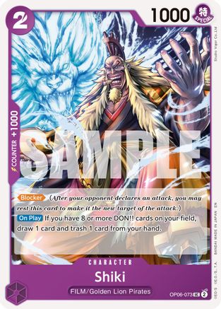 Shiki (Reprint) (OP06-073) - Premium Booster -The Best- Vol. 2