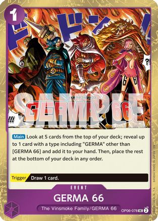 GERMA 66 (Pirate Foil) (OP06-078) - Premium Booster -The Best- Vol. 2 Foil