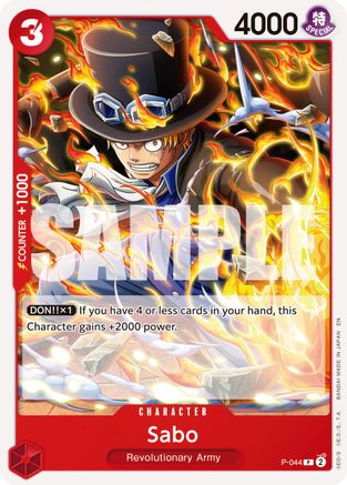 Sabo - P-044 (Reprint) (P-044) - Premium Booster -The Best- Vol. 2