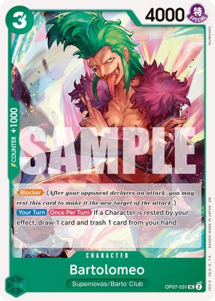 Bartolomeo (Reprint) (OP07-031) - Premium Booster -The Best- Vol. 2
