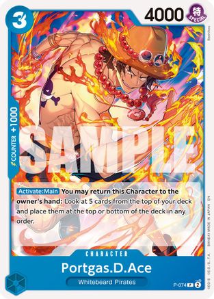 Portgas.D.Ace - P-074 (Reprint) (P-074) - Premium Booster -The Best- Vol. 2