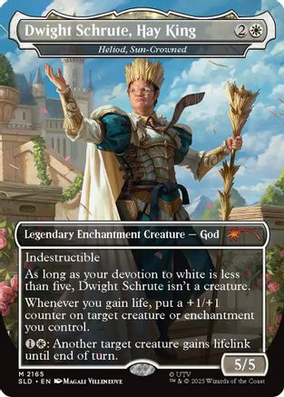 Dwight Schrute, Hay King - Heliod, Sun-Crowned (SLD-2165) - Secret Lair Drop Series Foil