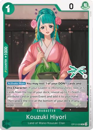 Kouzuki Hiyori (Zoro Deck) (OP12-028) - Learn Together Deck Set