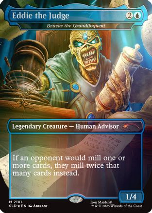 Eddie the Judge - Bruvac the Grandiloquent (Rainbow Foil) (SLD-2181) - Secret Lair Drop Series Foil