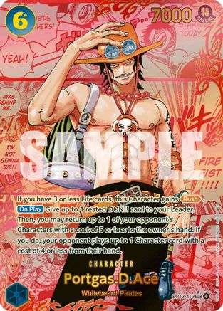 Portgas.D.Ace (119) (3rd Anniversary) (OP13-119) - Carrying On His Will Foil