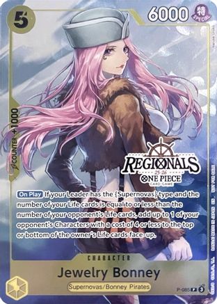 Jewelry Bonney (CS 25-26 Regionals Textured Chase Promo) (P-085) - One Piece Promotion Cards Foil