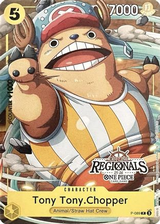 Tony Tony.Chopper (CS 25-26 Regionals Textured Chase Promo) (P-089) - One Piece Promotion Cards Foil