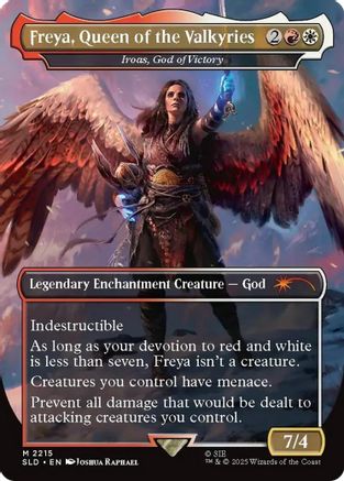 Freya, Queen of the Valkyries - Iroas, God of Victory (SLD-2215) - Secret Lair Drop Series Foil