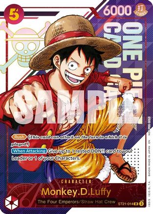 Monkey.D.Luffy - ST21-014 (3rd Anniversary Treasure Campaign Pack) (ST21-014) - One Piece Promotion Cards Foil