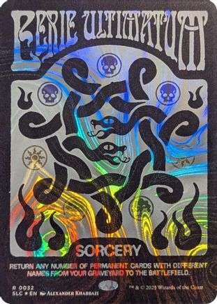 Eerie Ultimatum (Halo Foil) (SLC-032) - Secret Lair Countdown Kit Foil