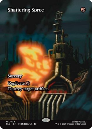 Shattering Spree (Borderless) (TLE-036) - Avatar: The Last Airbender: Eternal-Legal Foil