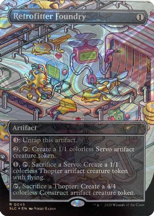 Retrofitter Foundry (Halo Foil) (SLC-045) - Secret Lair Countdown Kit Foil