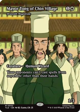 Mayor Tong of Chin Village - Drannith Magistrate (Borderless) (TLE-002) - Avatar: The Last Airbender: Eternal-Legal