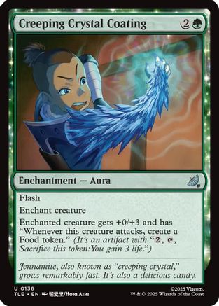 Creeping Crystal Coating (TLE-136) - Avatar: The Last Airbender: Eternal-Legal Foil