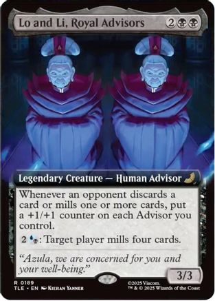 Lo and Li, Royal Advisors (Extended Art) (TLE-189) - Avatar: The Last Airbender: Eternal-Legal Foil