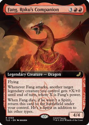 Fang, Roku's Companion (Extended Art) (TLE-193) - Avatar: The Last Airbender: Eternal-Legal Foil