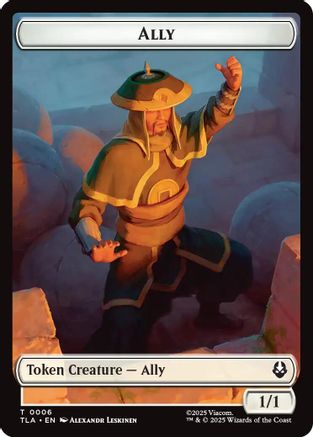 Ally (0006) // Clue (0017) Double-Sided Token (TLA-6 // 17) - Avatar: The Last Airbender Foil