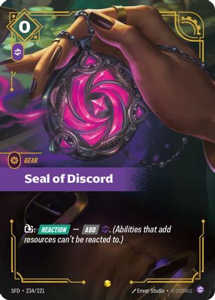 Seal of Discord (Overnumbered) (234/221) - Spiritforged Foil