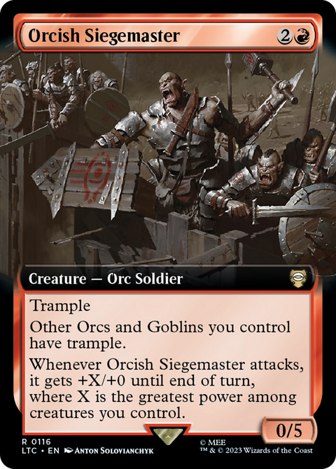 Orcish Siegemaster (Extended Art) (LTC-116) - Tales of Middle-earth Commander: (Extended Art)