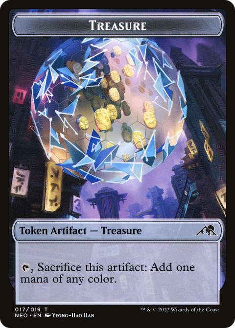 Treasure Token (NEO-017) - Kamigawa: Neon Dynasty Tokens