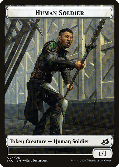 Human Soldier Token (004) (IKO-004) - Ikoria: Lair of Behemoths Tokens